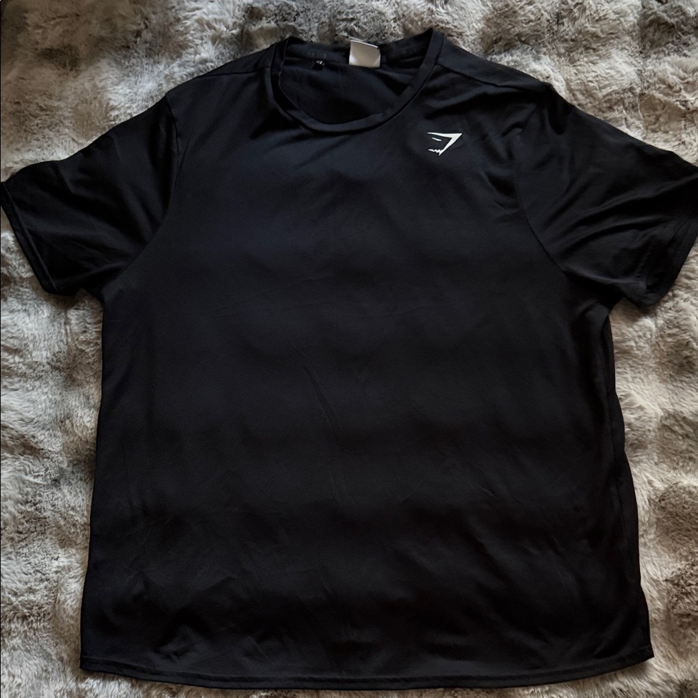 Men's Black GymShark Performance Tee
